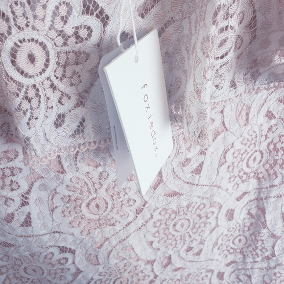 FOXIEDOX | NWT Berry Halter Lace Dress - Picture 12 of 13